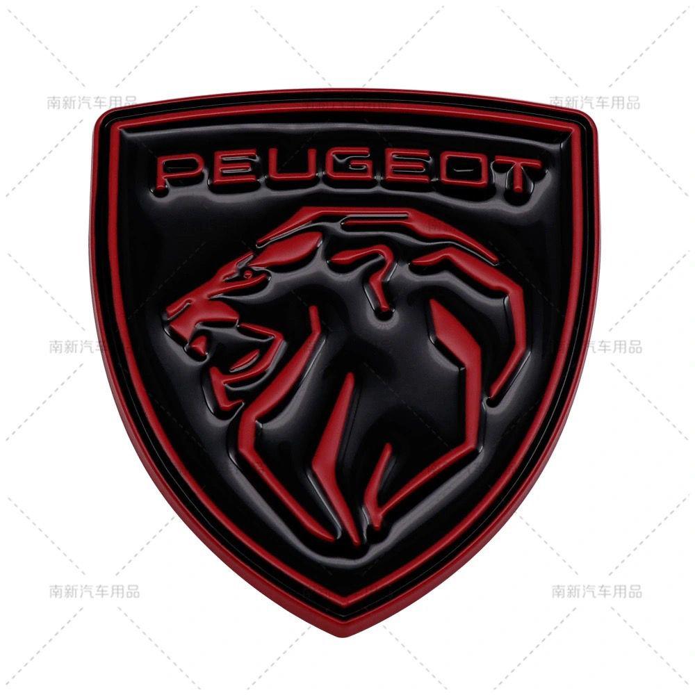 Emblème Métallique d'Aile Latérale de Voiture Badge Lion pour Coffre Arrière pour Peugeot GT LINE 107 308 306 106 Rifter 206 208 307 407 3008 207 2008 508