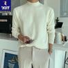 Specht 2025 Herren Rollkragenpullover – Unifarben gestrickt, Langarm, Herbst/Winter-Wärme, Hongkong-Stil