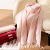 Cashmere Scarves for Women  Winter Shawls Warm Wraps Lady Pashmina Solid Print Blanket Scarf Neck Headband Hijabs Stoles