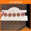Flower Jewelry Women Elegant Gold Plated Zirconia Geometric Bracelet For Fashion Accessories