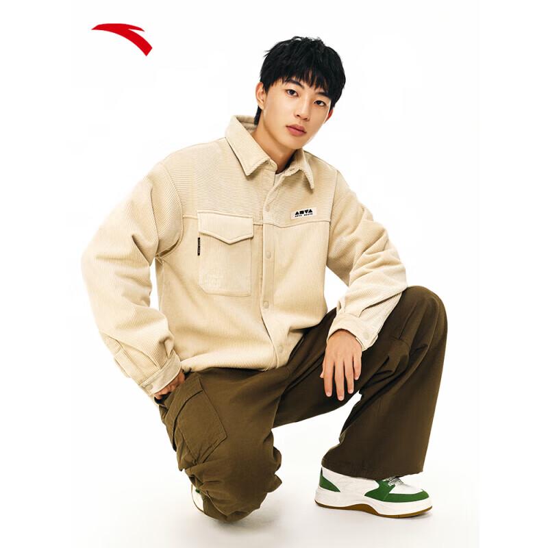 Anta Unisex Corduroy Long Sleeve Shirt Jacket