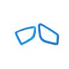 Blue Steel Dashboard L&R Air Outlet For BMW 3 4 Series GT Vent Trim 2013-