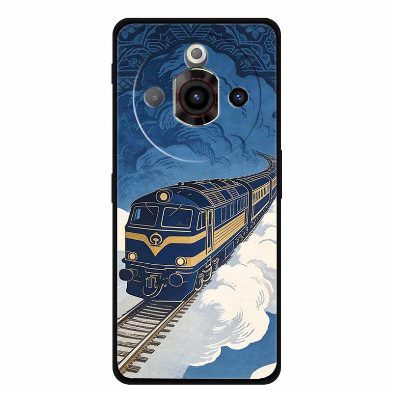 For ZTE Nubia Focus Pro 5G Case Train Railway Silicone Soft TPU Phone Shockproof Back Cover for ZTE Focus Z2351N Protective Capa