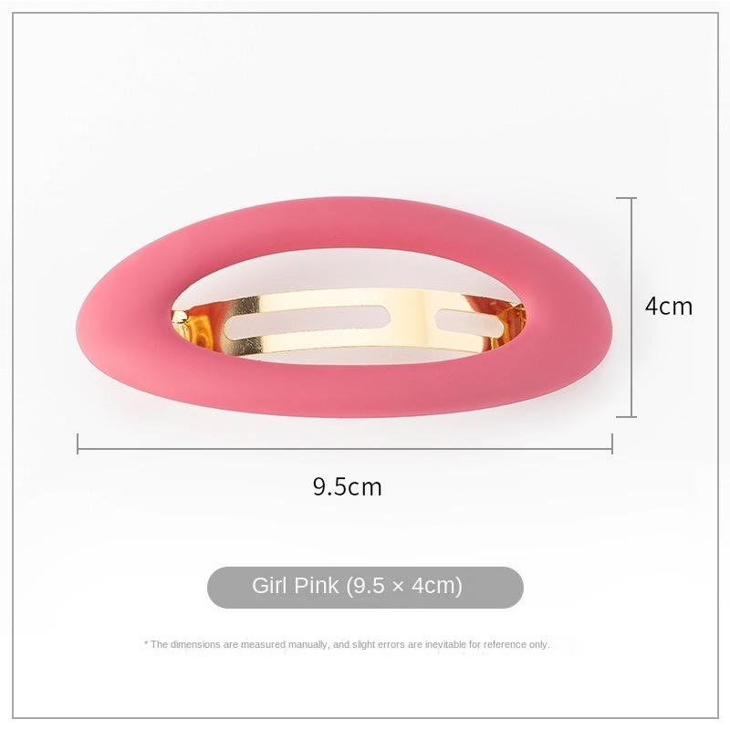 Fashion Matte Snap Hair Clip for Women Hairpin Hairclips Hair Barrette Korean Simple Ponytail Holder Hairgrips Hair Accessories