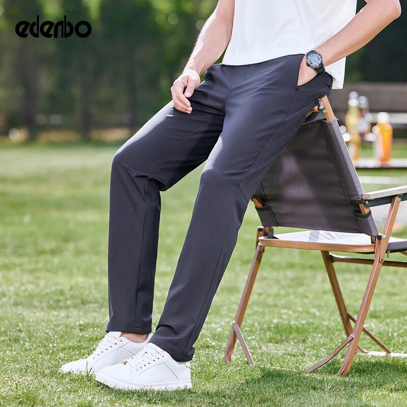 

Edenbo Men s High-Elastic Casual Straight-Fit Pants 36 (180/92B)