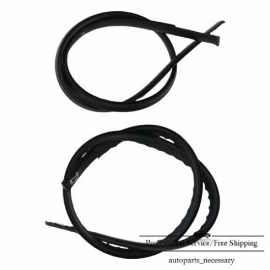 1 Pair NEW Fits For 2016- Honda HR-V Black Rubber Roof Trim Seal Molding