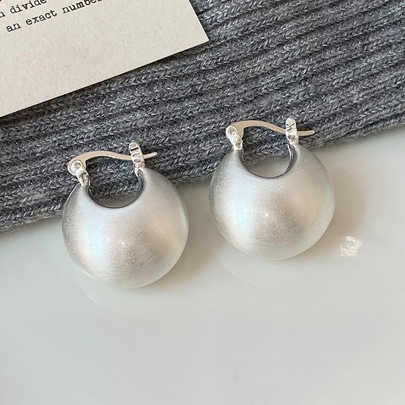 PONYKISS  Sterling Silver 18K Gold Hollow Round Hoop Earrings for Women Minimalist Trendy Fine  Light Luxury Accessory
