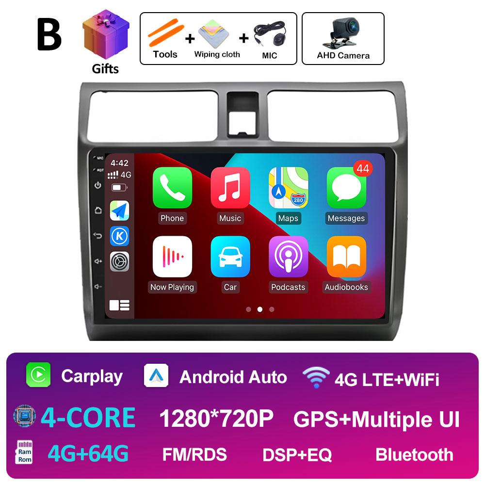 For Suzuki Swift 2003 2004 2005 2006 - 2010 Android Intelligent System Wireless Carplay DSP Stereo Autoradio Auto Tools No 2 Din