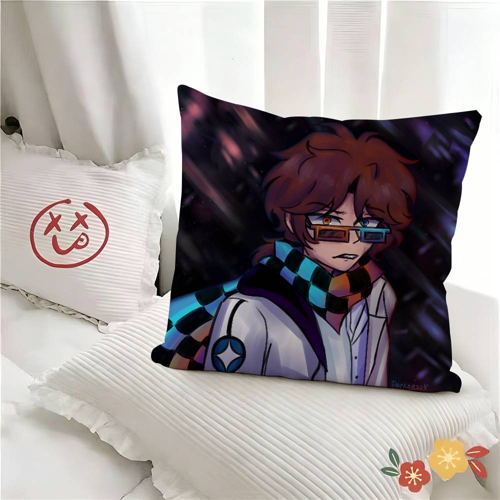 Pc MMrLololoshka JDH Laser Anime Pillow Case Fashion Square Pillowcase Bedroom Sofa Room Ins Decoration Leisure