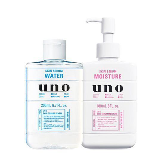 Uno Skin Serum 2-pack 380ml (Skin Serum + Skin Moisture + Whip Wash Black Mini)