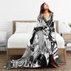 Tomie Junji Ito Blanket  Soft Fashion Plush Throw Blanket For Couch Chair Sofa Bed Travel Flannel Bedspread Bed Cover