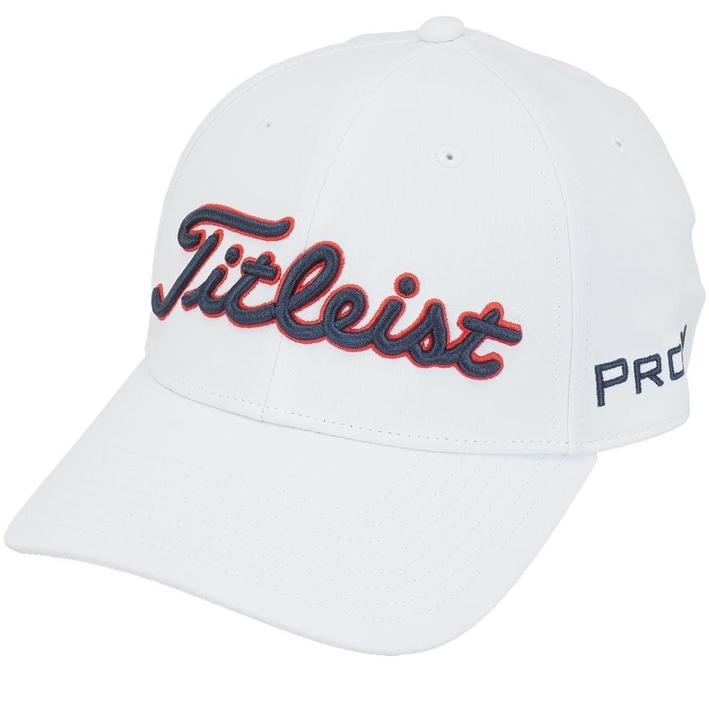 Titleist Men's Tour Performance Cap TH25ATPA, White, Navy, and Red