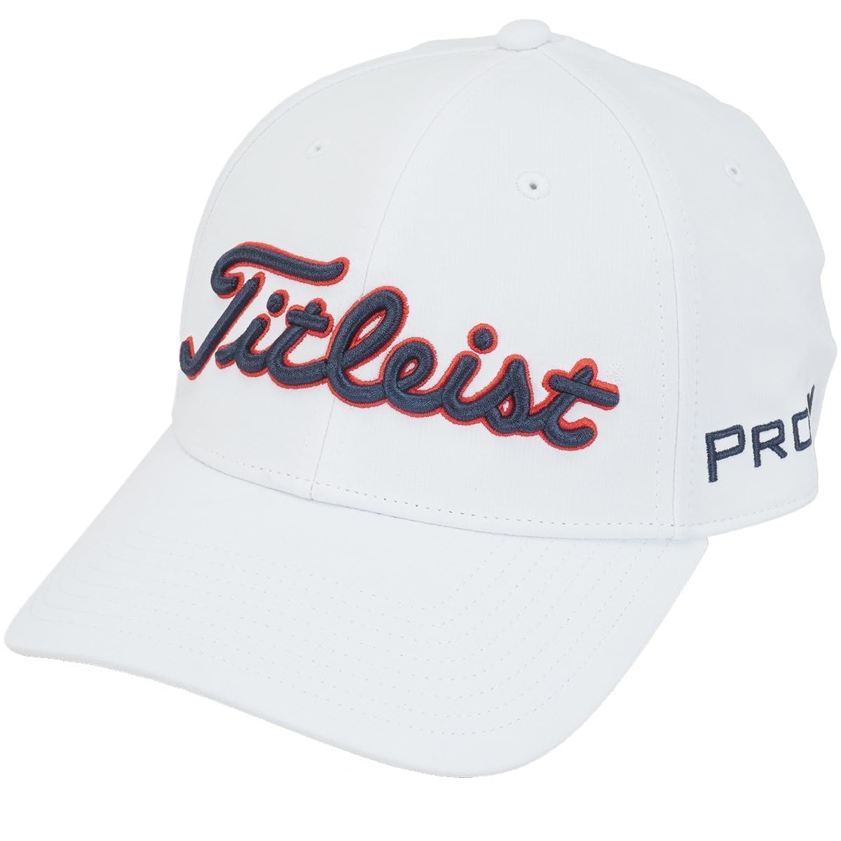 

Titleist Men s Tour Performance Cap TH25ATPA, White, Navy, and Red