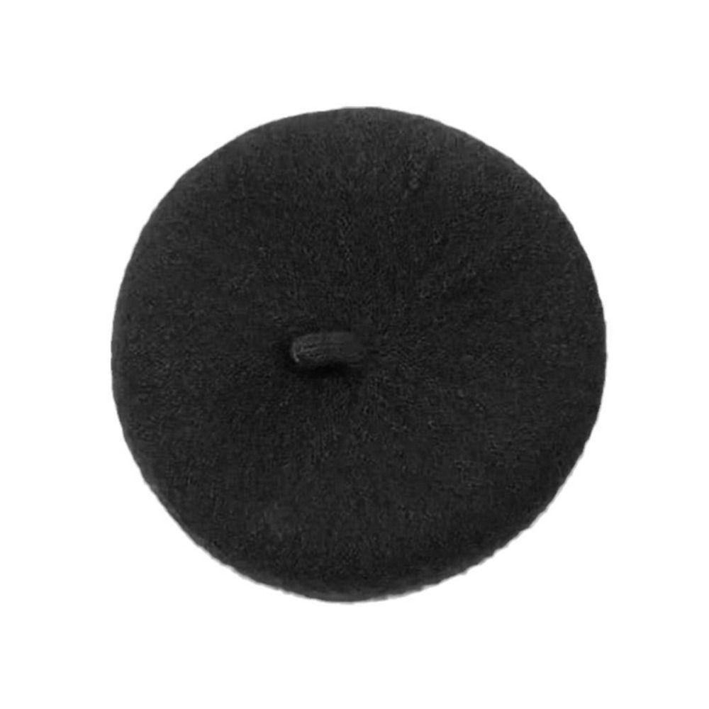 

Ins Pet Decor Solid Color Cat Accessories Pet Wool Cap Pet Headwear Dog Beret Cat Hat чёрный