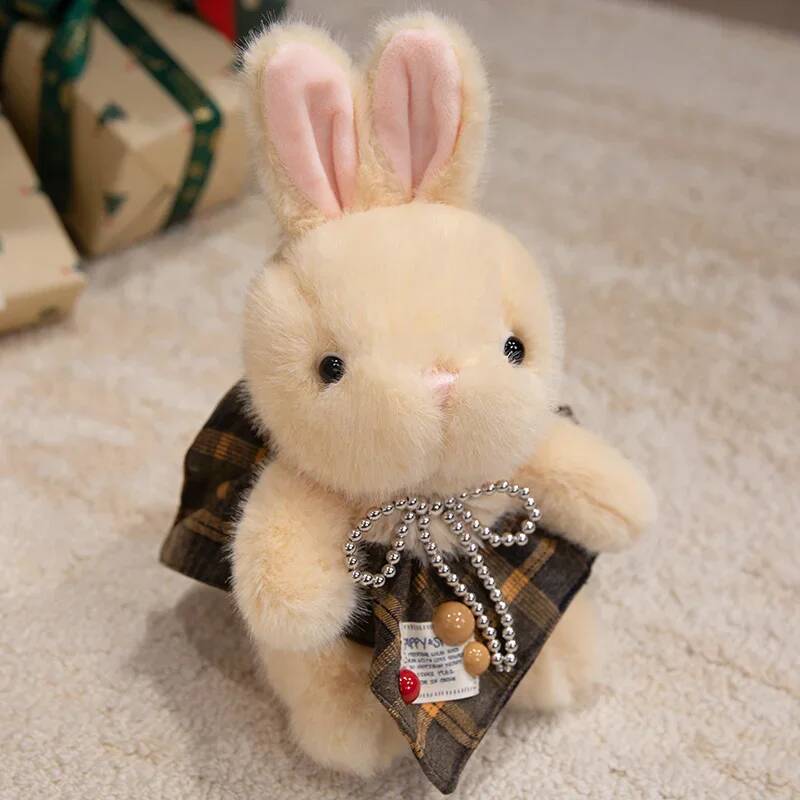 Cute Rabbit Plush Toy Stuffed Animal Bunny Rabbit Wear Skirt Sweater Accompany Sleeping Doll Girls Birthday Gift