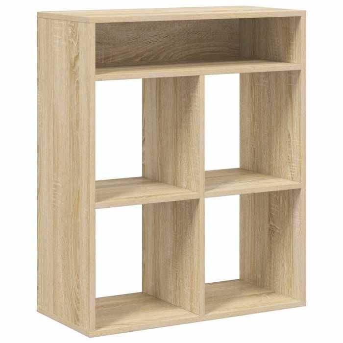 VidaXL Bookcase Sonoma Oak 66x31x80 Cm Engineered Wood, Storage Cabinet, Storage Shelf, Unit of 860294