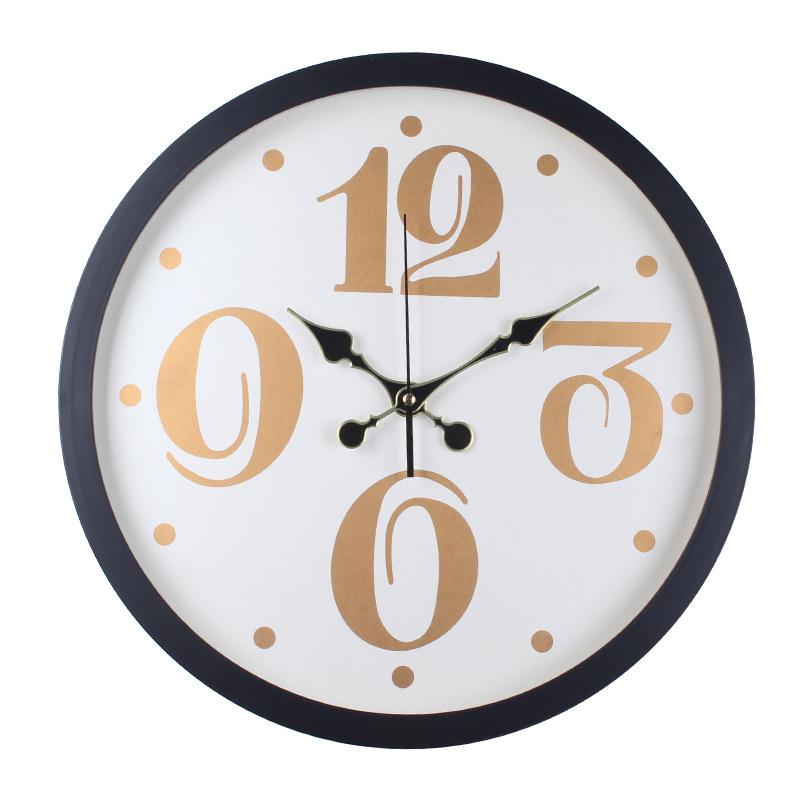 

Бесшумные настенные часы под дерево, часы для украшения гостиной, креативные простые современные часы, настенные часы для столовой, спальни 40CM [style] 2