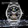OPK Brand Watch Fake Tourbillon Steel Belt Calendar Luminous Quartz Watch Men's Watch Men's Watch