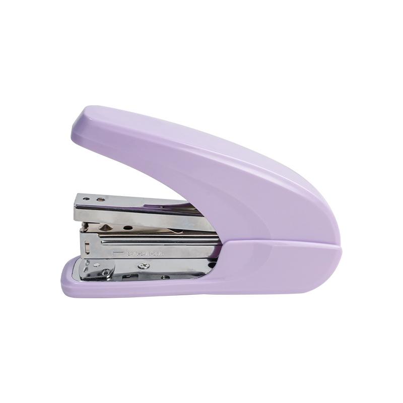 Medium-Size Effort-Saving Mini No. 10 Stapler, Macaron Color, Binds 20 Pages, Suitable for 24/6 Staples.