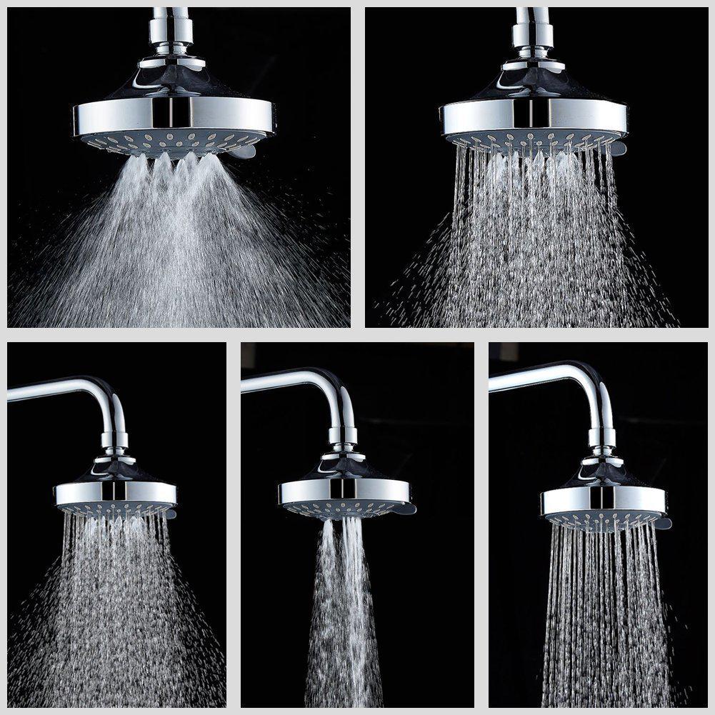 CUPC 4" Concealed Top Five-Function Water-Saving Shower Head Set for Hotel and Home