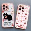 Cartoon Animal Cute Apple Cat Phone Case For iPhone 15 14 Pro Max Plus 17 16 Pro Max 13 12 Mini 11 Pro Max Shockproof Back Cover