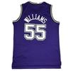 Męska Koszulka do Koszykówki Williams 55 Kings Vintage Haftowana Styl Retro Mieszanka Bawełny Unisex Koszulka Sportowa