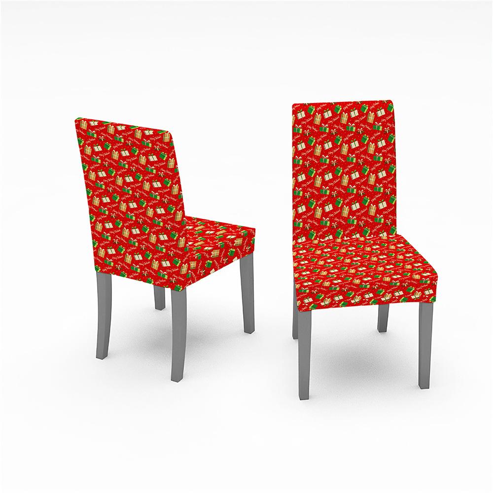 Christmas Chair Cover Stretch Digital Printed Kitchen Dining Chair Covers Home P