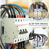 Kit 120 cosses à sertir annulaires SC (4,6,8,10 AWG) + 60 manchons isolants rouge/noir pour batterie