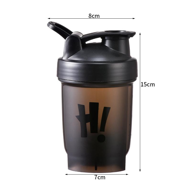 

Protein Powder Shaker Bottles Sports Portable Anti Slip Leak Proof Durable Food Grade Material Large Capacity Plastic Water Cup 350ML