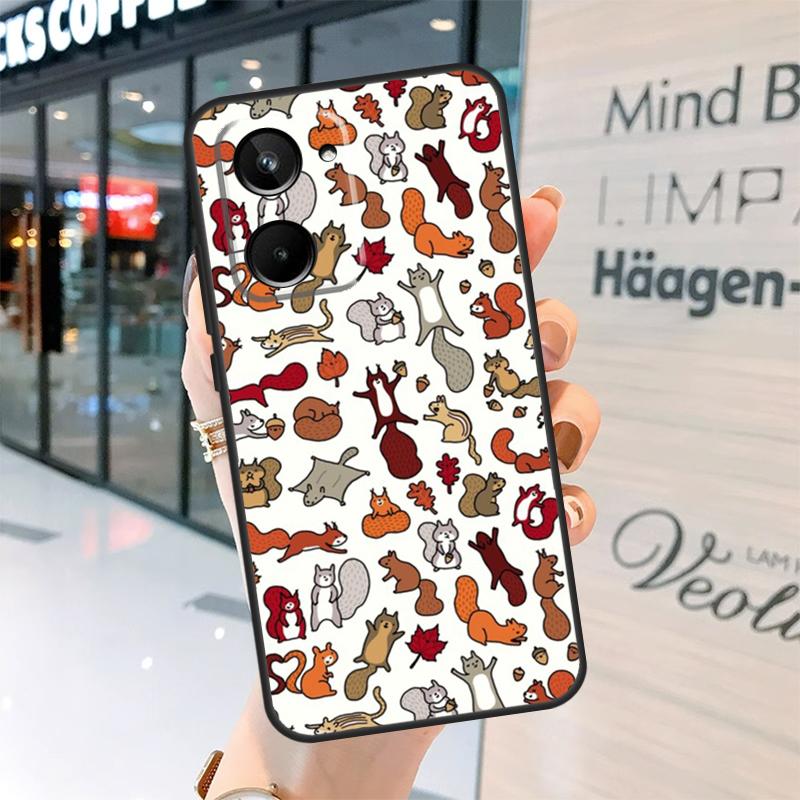 

Мультяшный Чехол-Белка Для Realme 15 13 12 10 11 14 Pro Plus GT6 GT7 C15 C35 C53 C55 C61 C63 C65 C67 C71 C75 Realme C55