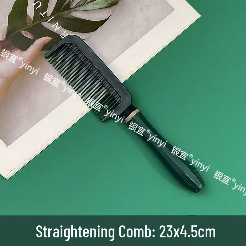 Large Curved Dark Green Massage Styling Comb