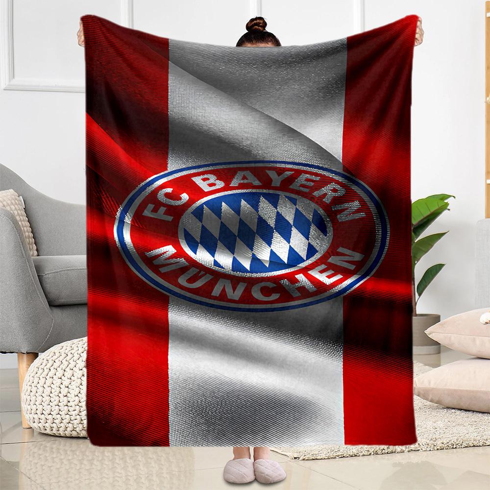 Bayern Munich Blanket Ultra-Soft Suitable for Chair Couch Picnics for All Seasons Digital Print Gift for Travel Home Birthdays