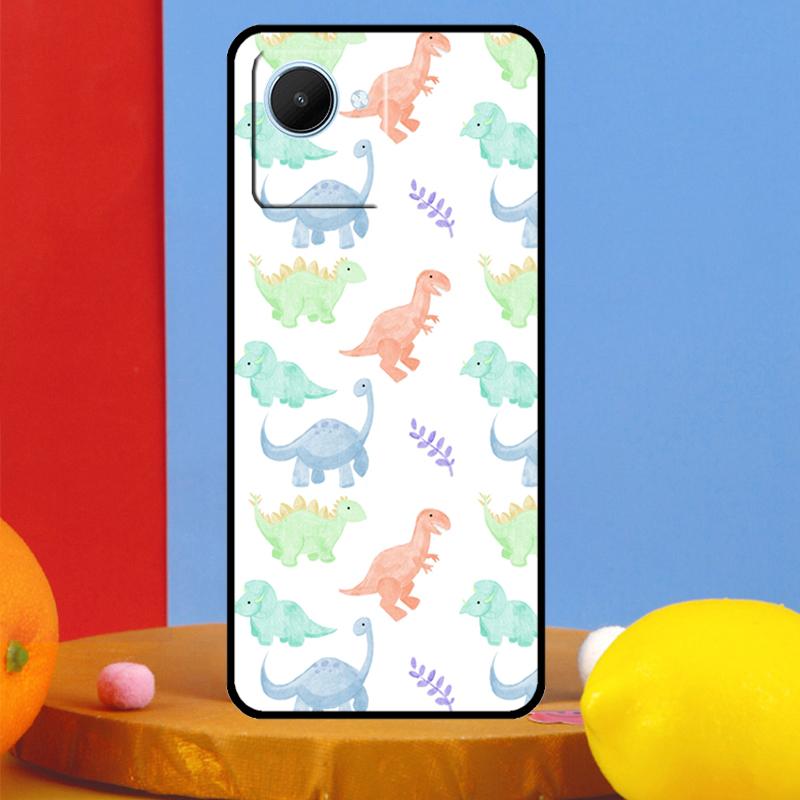 Dinosaur Collage For Realme 15 Pro 10 11 12 13 14 Pro Plus GT6 GT7 C61 C67 C63 C71 C55 C51 C65 C53 C75 Case