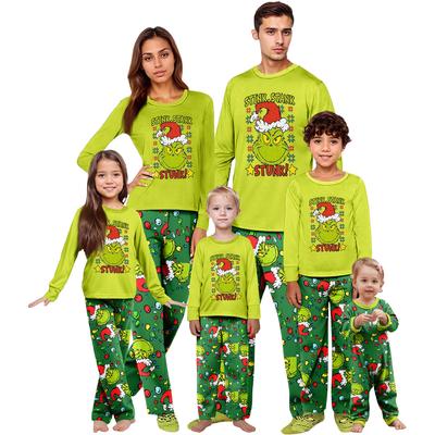 Ensemble d'intérieur Imprimé Noël Parent-enfant Haut à manches longues et Pantalon