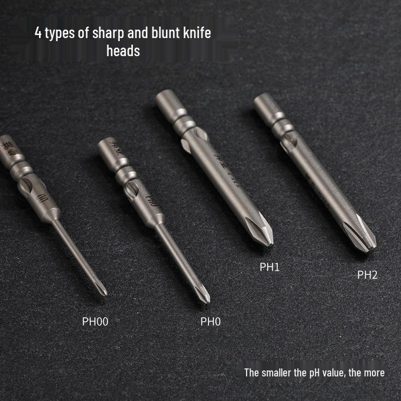 Hardened 5mm Magnetic S2 Steel Phillips Electric Screwdriver Bit Set