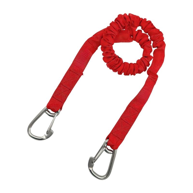 Boats Bungees Dock Line, Elastic Boats Bungees Mooring Line, Two Clip End and Protective Outer Sleeve for Water Sports Gear