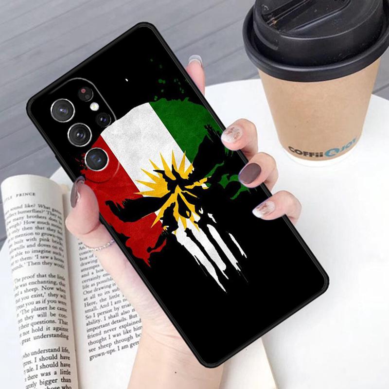 Kurdistan Kurdish Flag phone case Cover For Samsung Galaxy S24 S25 Ultra S21 S22 Ultra S10E Note 10 Plus Note 20 FE S23