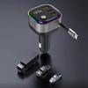 Voltages Display Heavy Duty Car Charger with Retractable Cable Multiple Port for 12V 24V Truck Use for Family Travel