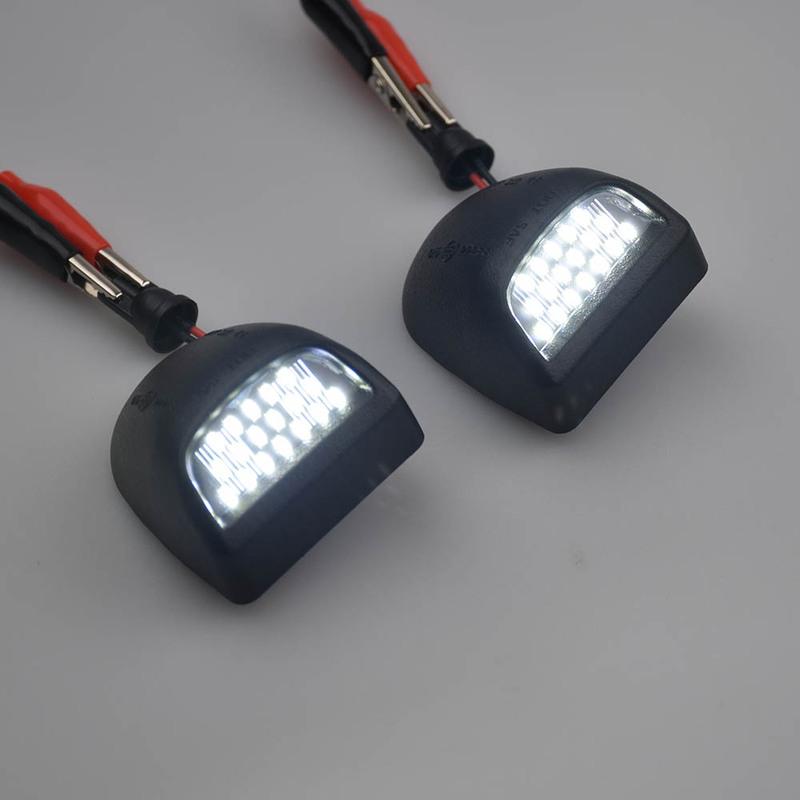 2PCS LED License Plate Light For Cadillac Escalade Chevrolet Avalanche Silverado Suburban Tahoe GMC Sierra Yukon