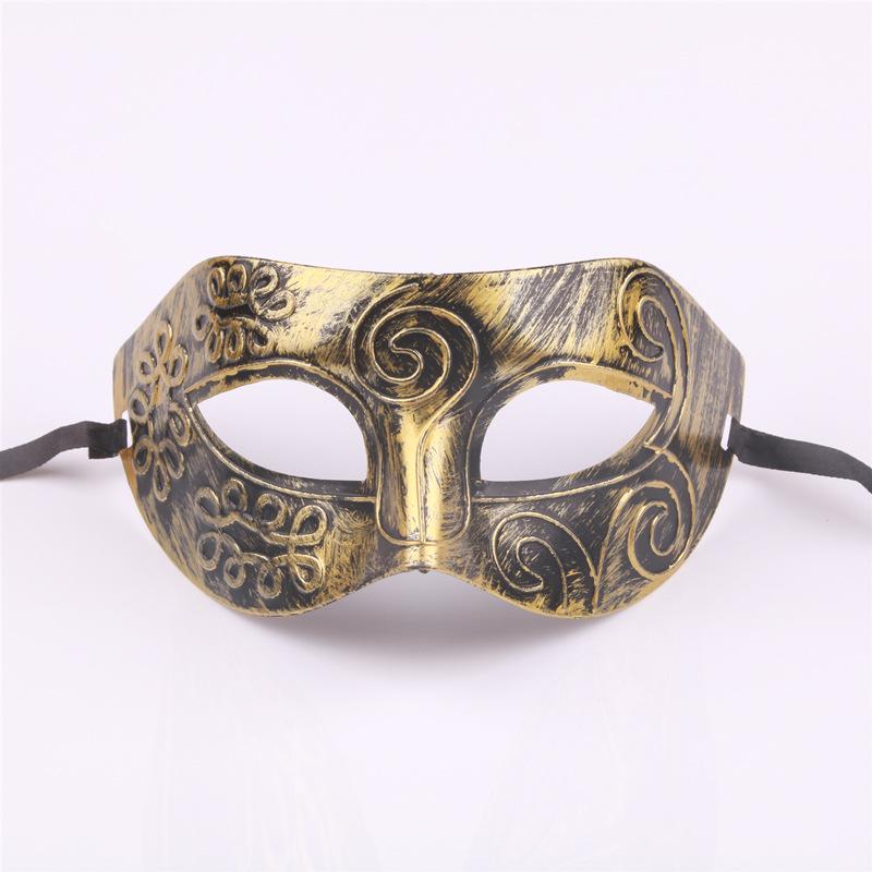 Antique Half-Face Greek Roman Jazz Mask for Men and Women