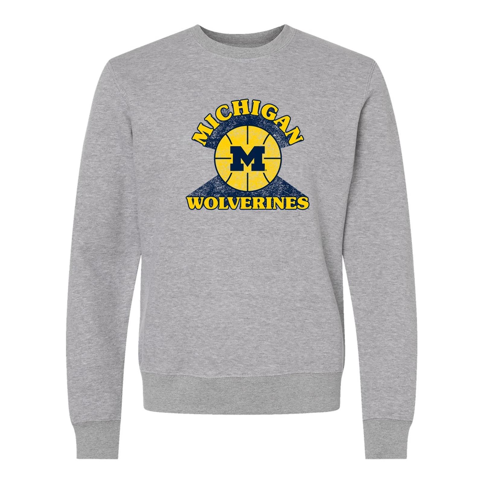Michigan Basketball Shootout JA BTB Crewneck - Oxford 2XL