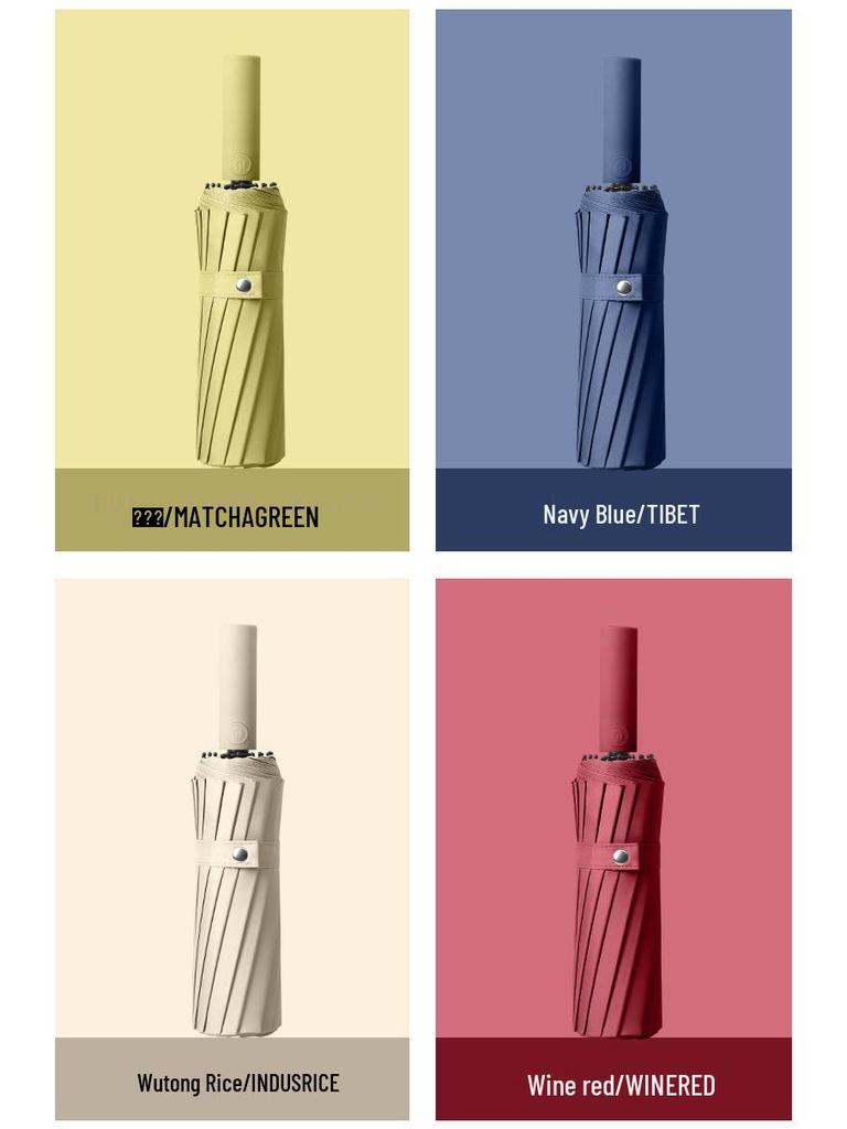 Extra-Large Automatic Folding Umbrella for 3-4 People - Storm-Ready Rain Protection