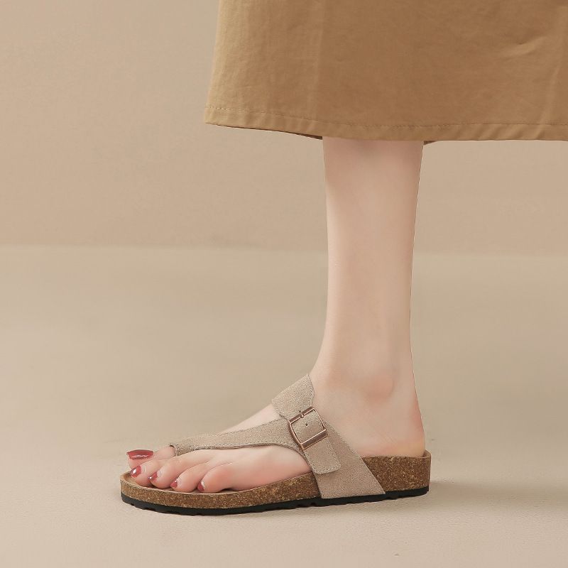 Модные летние женские сандалии из пробки — фото 4