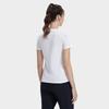 FILA Latte Girl 3.0 Letter Logo Print American Vintage Round Neck Pullover Short Sleeve T-Shirt Women Tops Jade-White A11W321115FWT