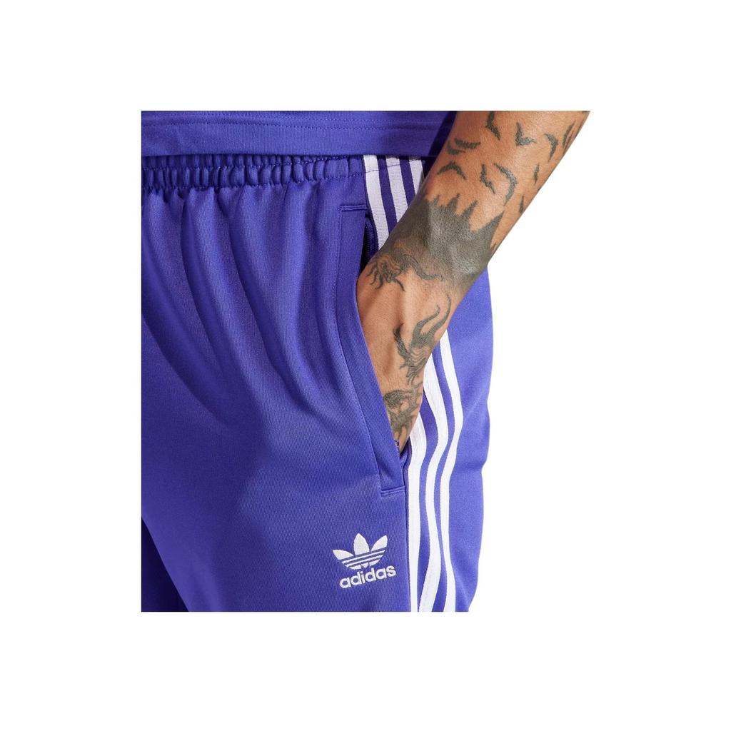 Adidas Originals Logo Stripe Cuffed Knit Pants Men Bottoms Purple IR9877
