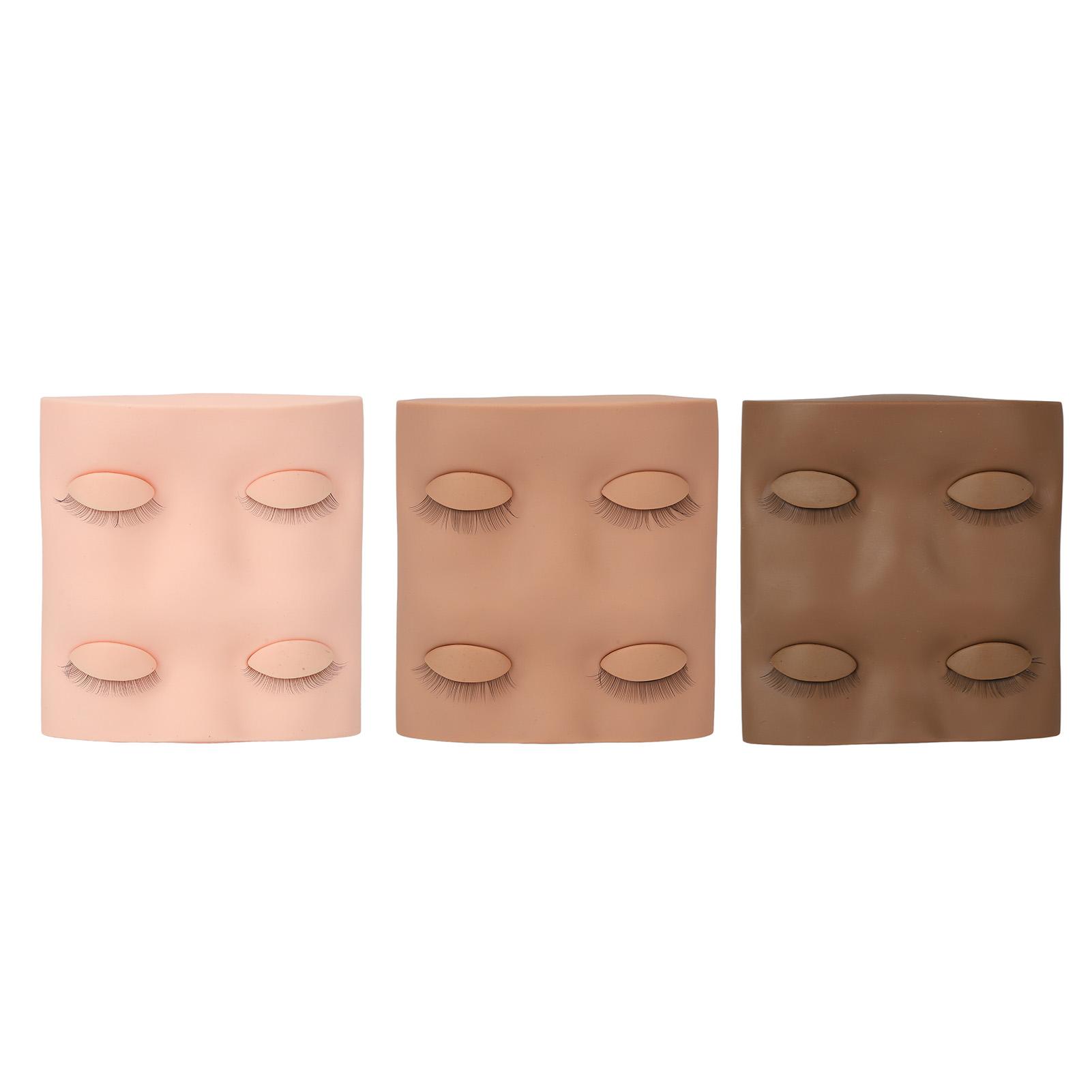 

Практика наращивания накладных ресниц, голова манекена со съемными веками для обучения макияжу