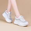 Mesh Breathable White Shoes for Women Summer Thin Dad Shoes Platform Thick Sole Casual Height-enhancing Mesh Shoes