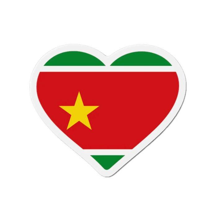 Aimant Coeur Drapeau Guadeloupe - Multicolore - 7 cm - 50 pièces - Résine synthétique - Mixte