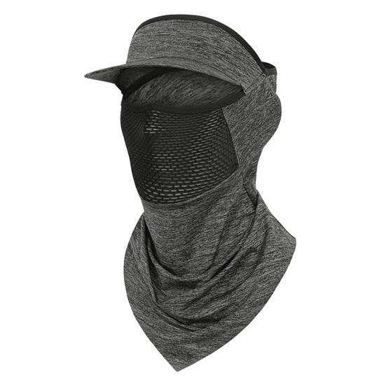 Face Guard Neck Gaiter Hat Breathable Windproof UV Protection Men Women Multi-Purpose Summer Outdoor Ice Silk Visor