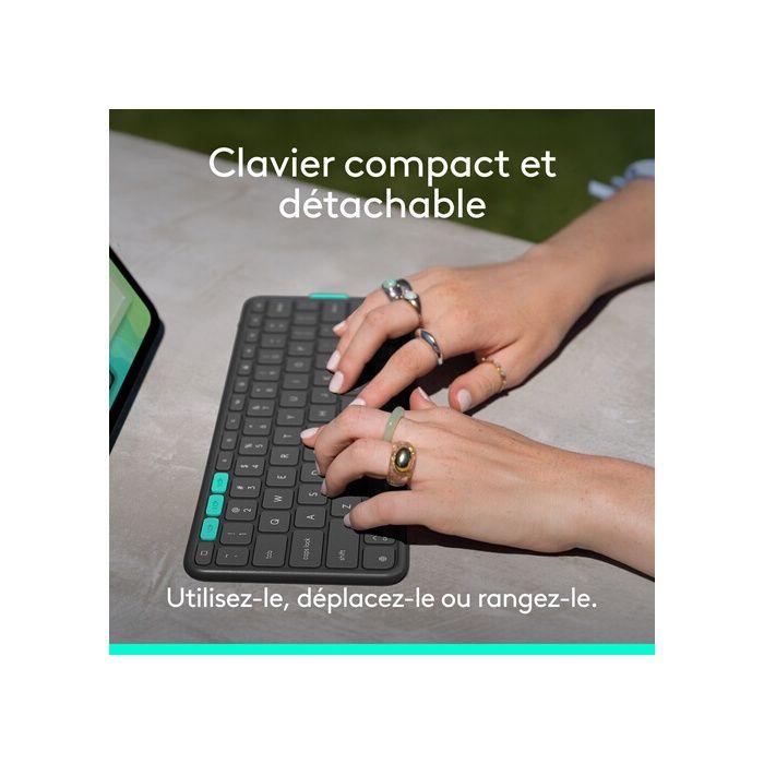 Accessoires Tablette Logitech Flip Folio, étui clavier pour iPad Pro 13 pouces (M4) et iPad Air 13 pouces (M2 et M3) (2024, 2025) -